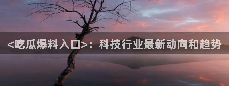 ccgg.mob今日吃瓜:<吃瓜爆料入口>:科技行业最新动向和趋势