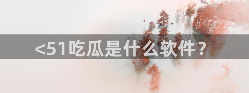 黑料曝光：<51吃瓜是什么软件？