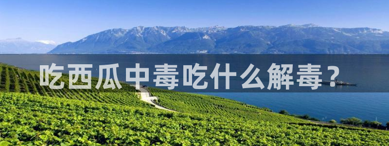 黑料揭秘：吃西瓜中毒吃什么解毒？